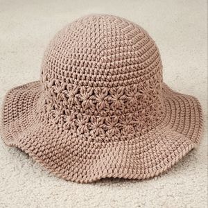 Hand-made crocheted bucket hat